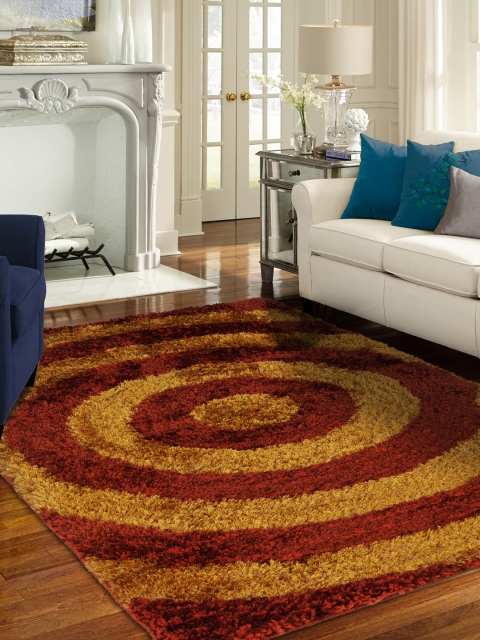 

Story@home Maroon & Brown Polyester Carpet