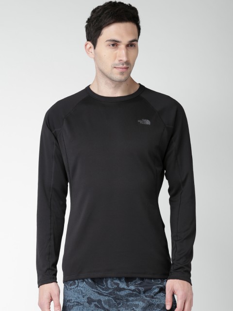 

The North Face Men Black Solid M WARM L/S CREW NECK T-shirt