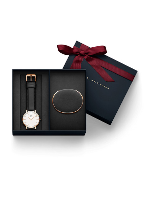 

Daniel wellington Men Classic Sheffield 40mm & Classic Bracelet Rose Gold Watch Gift Set DW00500017, White