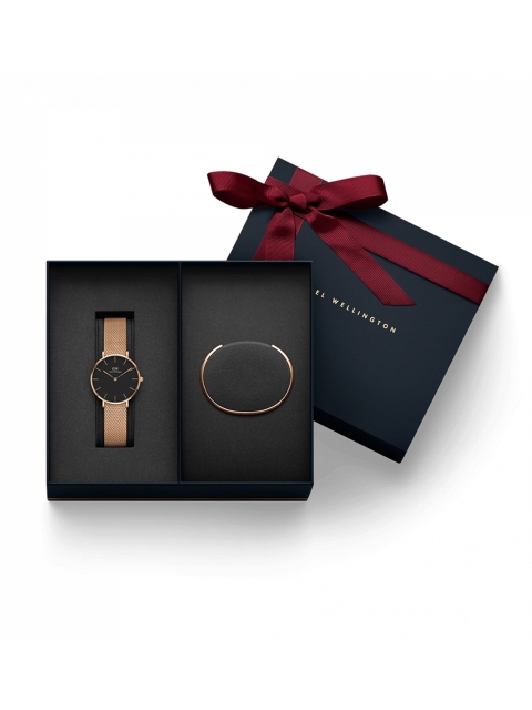 

Daniel wellington Women Petite Melrose Black 32mm Watch & Classic Bracelet Watch Gift Set DW00500007