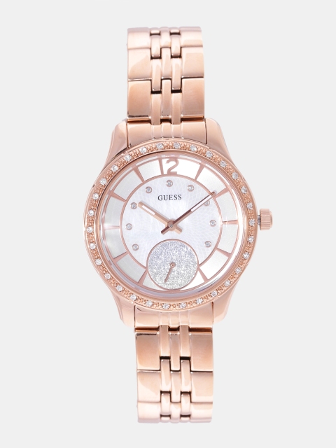 

GUESS Women Silver-Toned Analogue Watch W0931L3