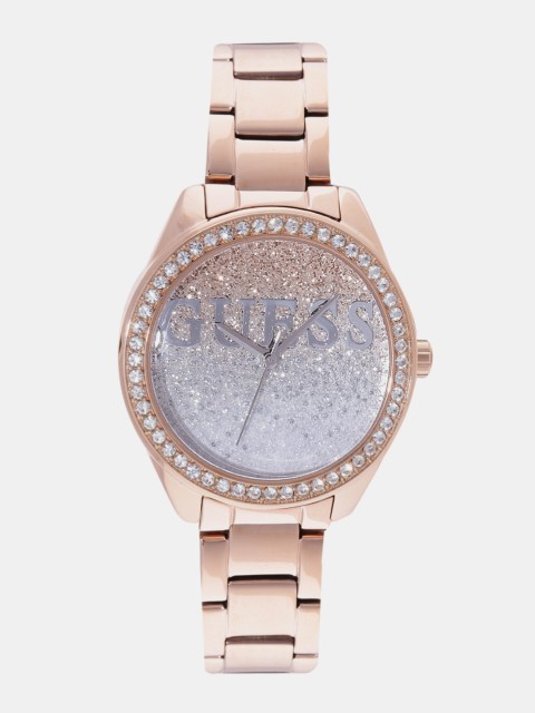 

GUESS Women Silver & Gold-Toned Analogue Watch W0987L3