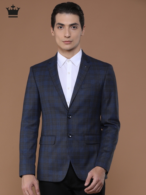 

Louis Philippe Blue Single-Breasted Casual Blazer