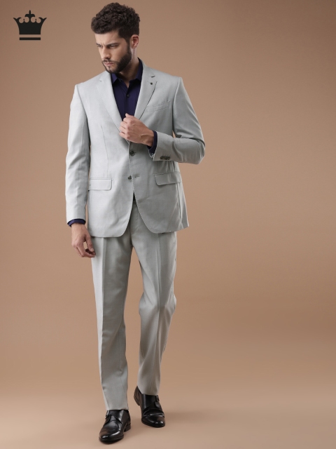 

Louis Philippe Grey Single-Breasted Ultra Fit Formal Suit