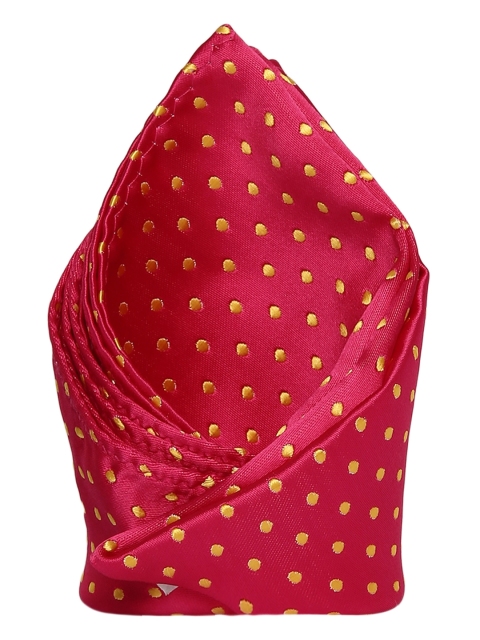 

Alvaro Castagnino Men Red & Yellow Coloured Pocket Square