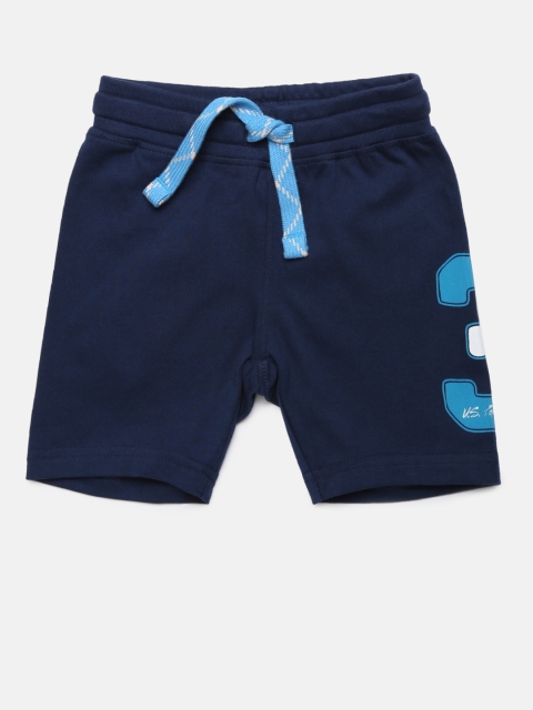 

U.S. Polo Assn. Kids Boys Navy Regular Fit Shorts, Navy blue