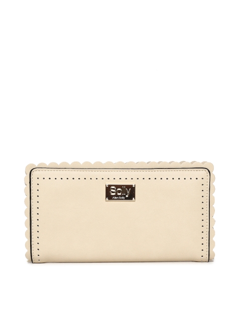 

Allen Solly Women Beige Solid Zip Around Wallet