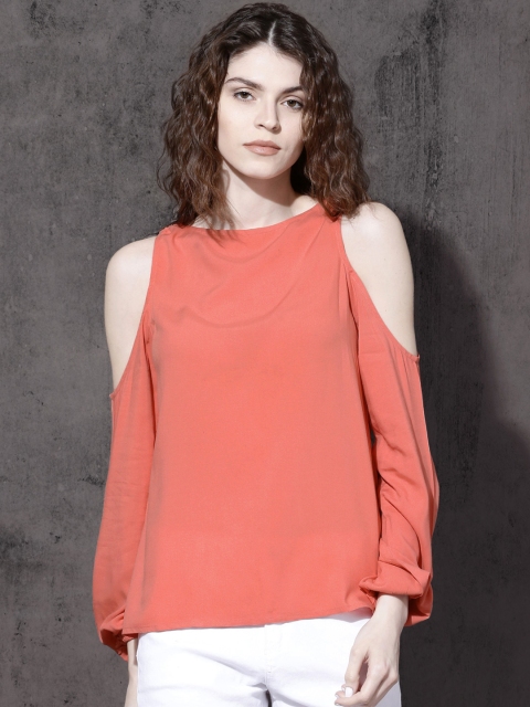 

Roadster Women Coral Solid Top