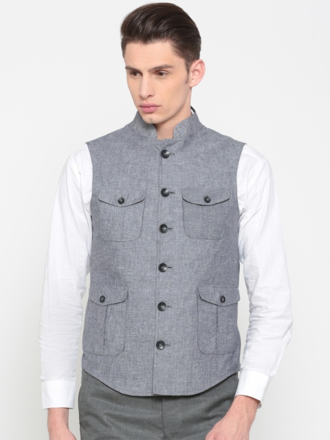 peter-england-blue-solid-italian-fit-nehru-jacket