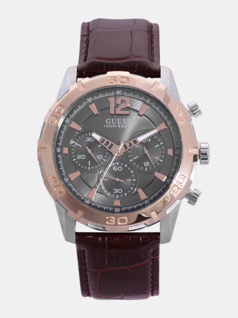 

GUESS Men Gunmetal-Toned Chronograph Watch W0864G1_OR, Metallic