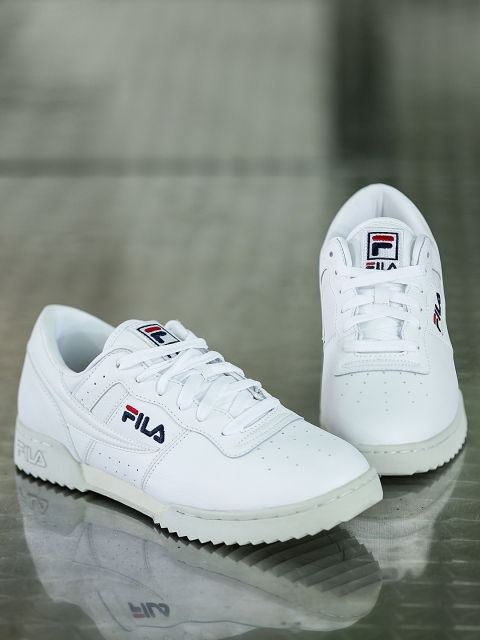 

FILA Men White Original Fitness Ripple Leather Sneakers