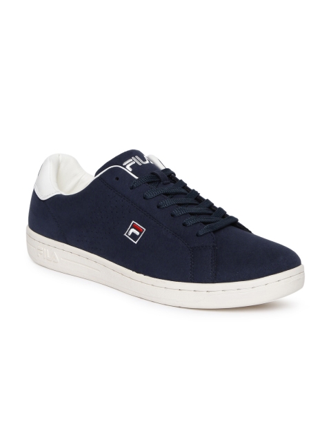 

FILA Men Blue Solid Synthetic Leather Crosscourt 2 Sneakers