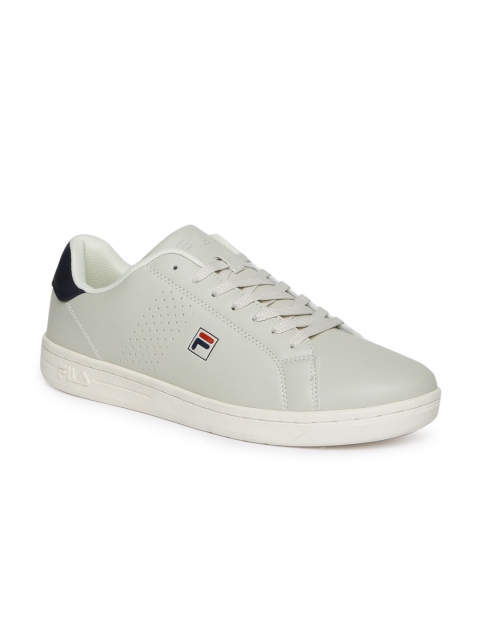 

FILA Men Grey Solid Crosscourt Sneakers