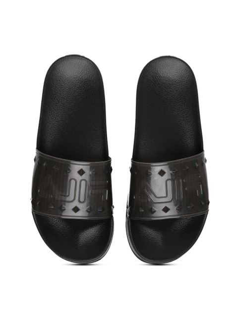 

FILA Women Black Solid Slip-On Flip-Flops