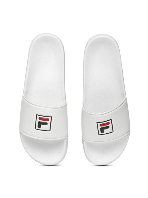 

FILA Men White Sliders