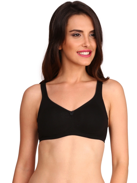 

Jockey Black Solid Non-Wired Lightly Padded Everyday Bra 1250-0105