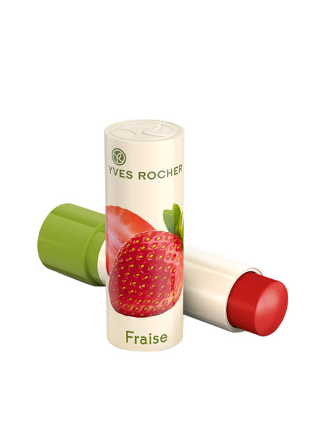 

YVES ROCHER Nourishing Sustainable Lip Balm Nourishing Strawberry 4.8 g, Red