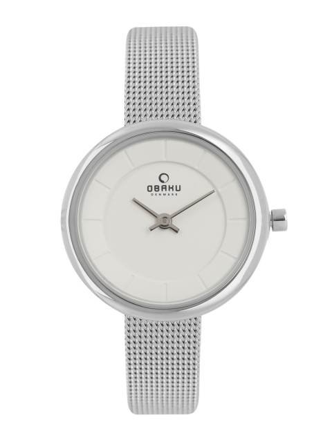 

Obaku Women White Analogue Watch V146LXCIMC