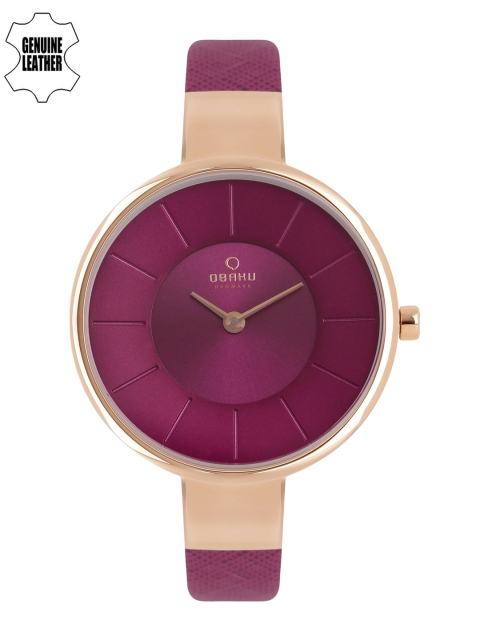 

Obaku Women Purple Analogue Watch V149LXVQRD