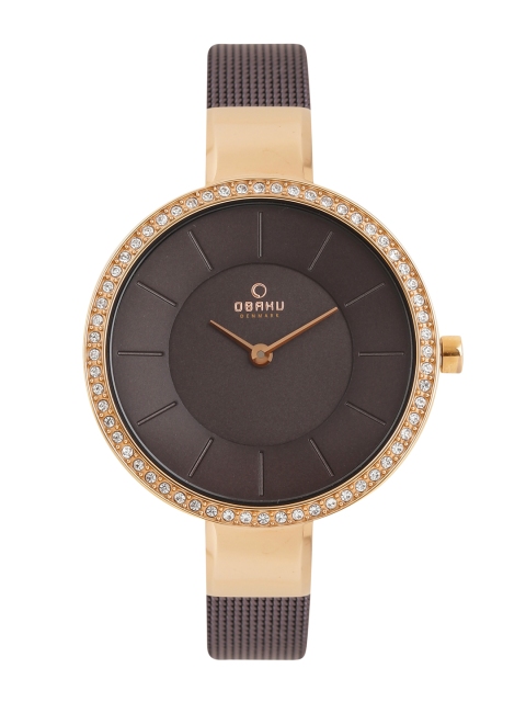 

Obaku Women Black Analogue Watch V179LEVNMN