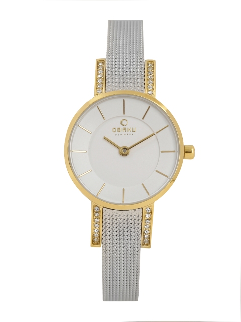 Obaku Women White Analogue Watch V207LEGIMC