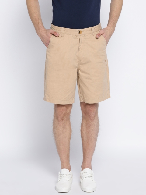

Wildcraft Men Beige Solid Regular Fit Chino Cotton Bermuda Shorts