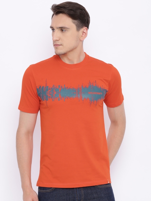 

Wildcraft Men Orange Printed Transform T-shirt