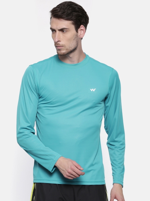 

Wildcraft Men Blue Solid Round Neck Poly Fs T-shirt