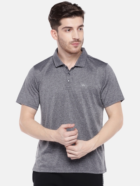 

Wildcraft Men Grey Solid Polo T-shirt