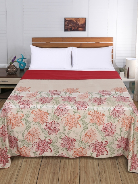 

MASPAR Red Double Bed Duvet Cover with 2 Pillow Covers