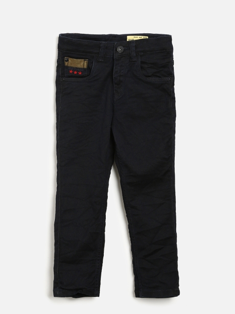 

Gini and Jony Boys Navy Blue Regular Fit Clean Look Jeans