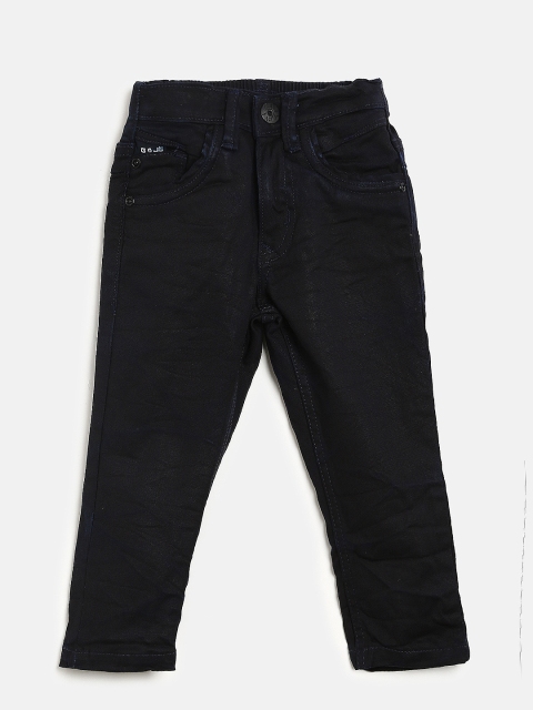 

Gini and Jony Boys Black Regular Fit Clean Look Jeans