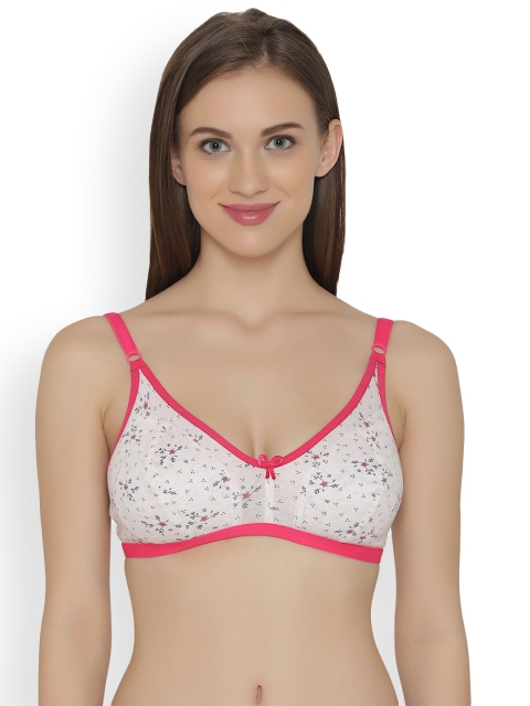 

Clovia Cotton Non-Padded Non-Wired Full Coverage Bra, Pink