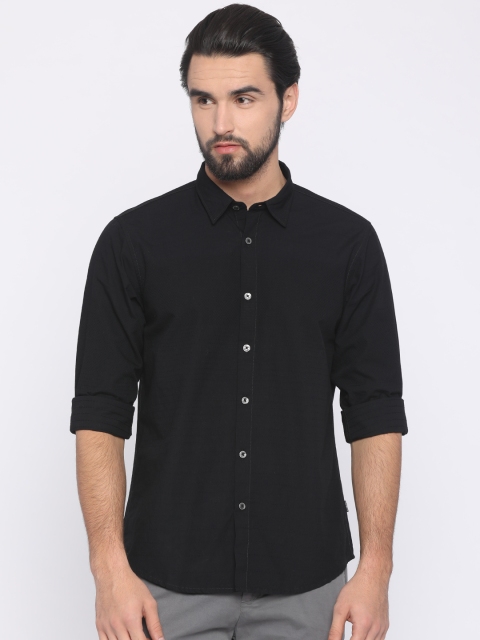 

Pepe Jeans Men Black Regular Fit Solid Casual Shirt