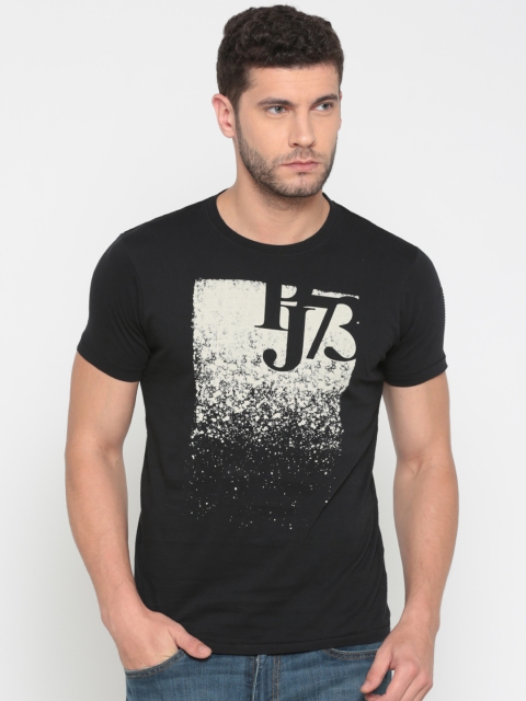 

Pepe Jeans Men Black Printed Round Neck T-shirt
