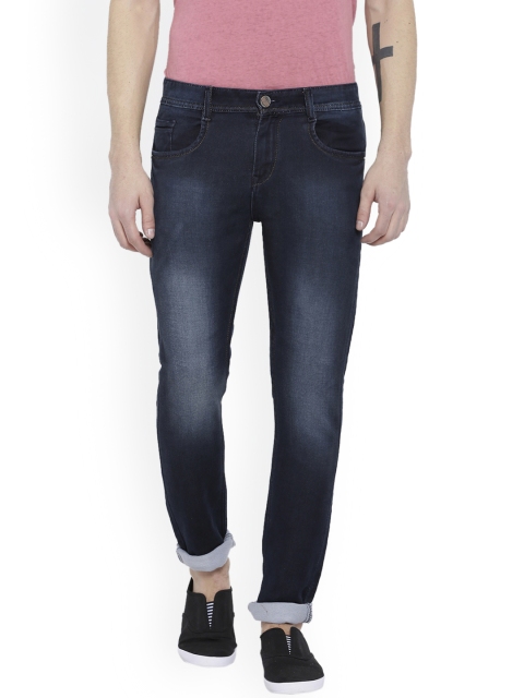 

FEVER Men Blue Slim Fit Mid-Rise Clean Look Stretchable Jeans