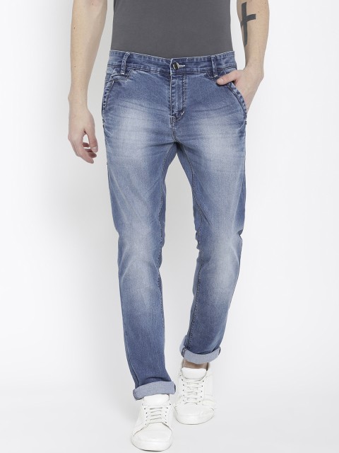 

FEVER Men Blue Slim Fit Mid-Rise Clean Look Stretchable Jeans