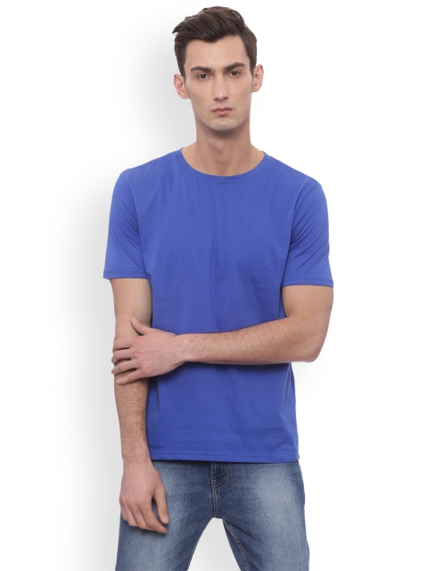 

Bareblow Men Blue Solid Lounge T-shirt BBTS01