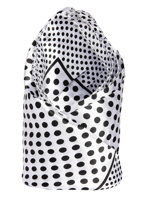 

Alvaro Castagnino Men White & Black Printed Pocket Square