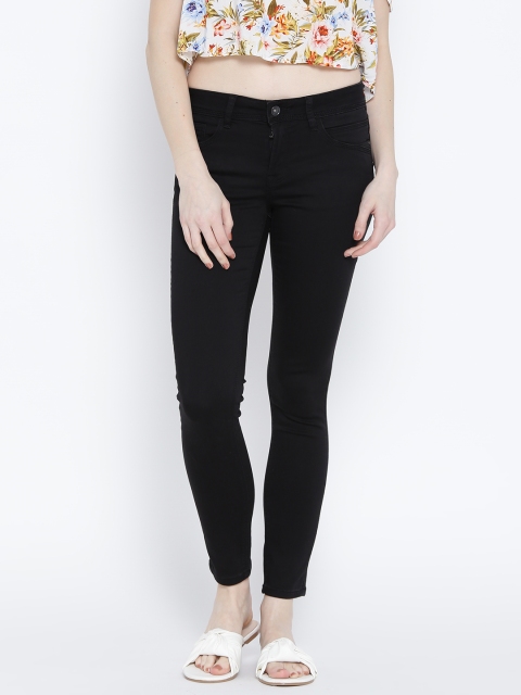

Deal Jeans Women Black Skinny Fit Mid-Rise Clean Look Stretchable Jeans