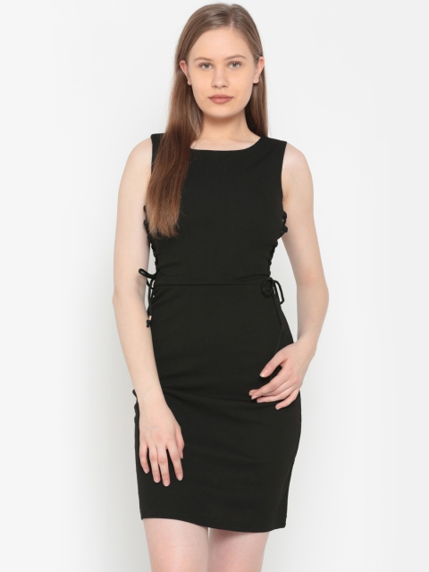 

Deal Jeans Women Black Solid Sheath Dress