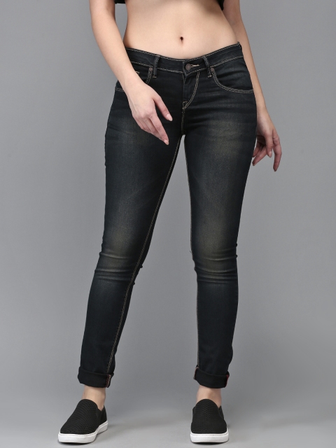 

Moda Rapido Women Black Skinny Fit Mid-Rise Clean Look Stretchable Jeans