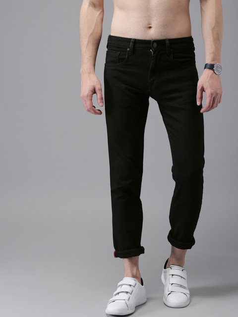 

Moda Rapido Men Black Slim Fit Mid-Rise Clean Look Stretchable Jeans