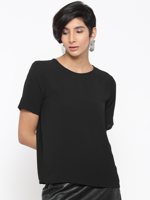 

ONLY Women Black Solid Top