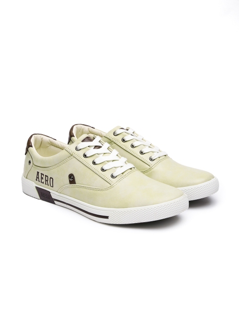 

Aeropostale Men Beige KEEF Leather Derbys