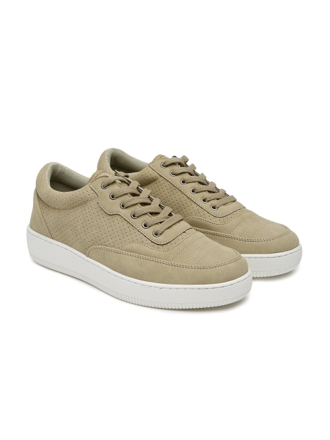

Aeropostale Men Beige Suede Sneakers