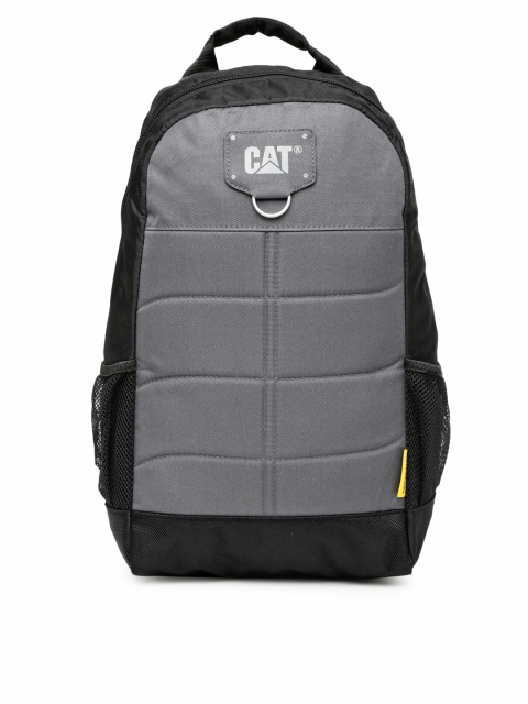 

CAT Unisex Black & Grey Solid Benji Backpack