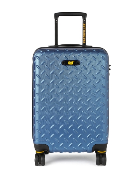 

CAT Unisex Blue 35 Industrial Plate 18" Cargo Small Checkin Hardsided Trolley Suitcase