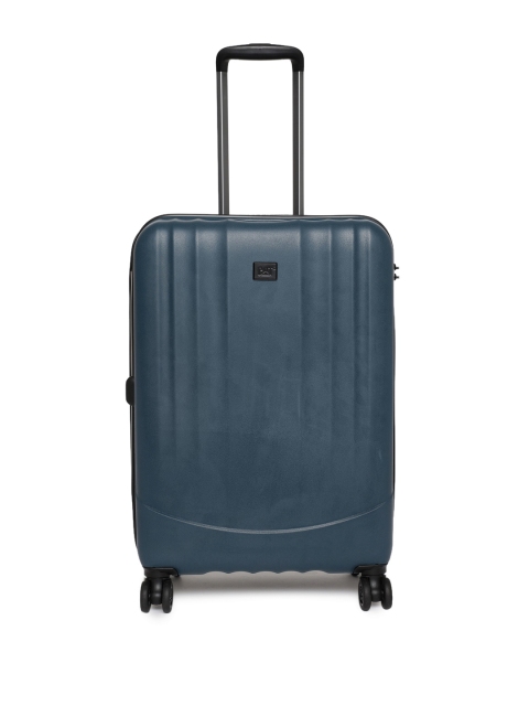 

CAT Navy Blue Turbo Spinner 24" Medium Polypropylene Hardside Cabin Trolley Suitcase