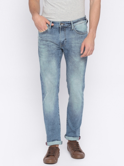 

Pepe Jeans Men Blue Slim Fit Low-Rise Low Distress Stretchable Jeans